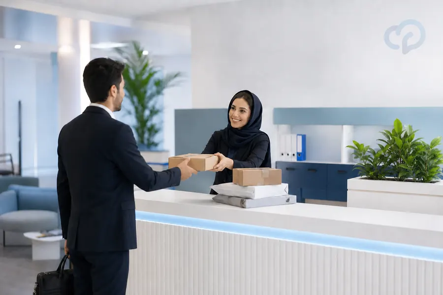 تحویل امن مرسوله در فضای اشتراکی و آدرس تجاری شرکت